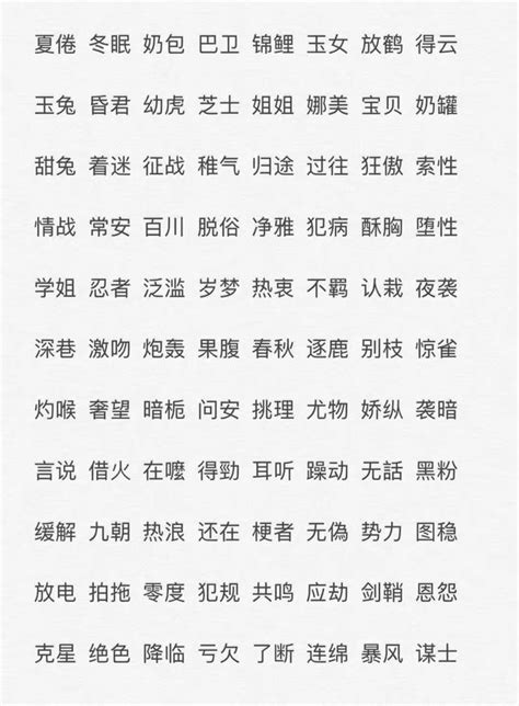 網名可愛兩字|两个字的网名